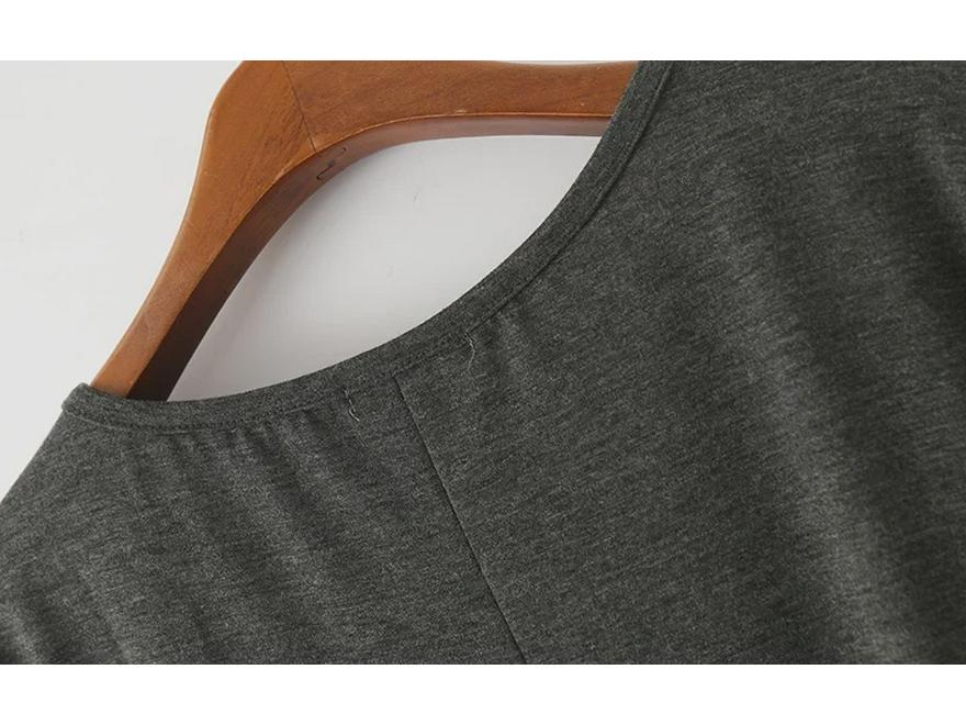 Women's Summer Loose Modal Cotton Irregular Hem T-Shirt