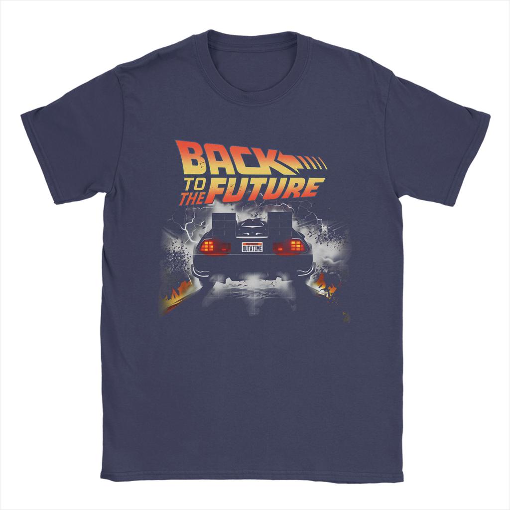 Back To the Future TShirt  DMC DeLorean Harajuku TShirts Short Sleeve Y2K Retro Tops Summer Cotton Oversize Tees