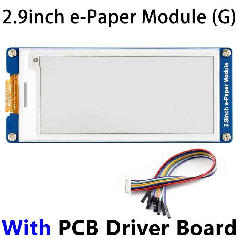 Raspberry Pi 2.9 inch e-Paper link (G) RYBW 296x128 For Arduino / Jetson / STM32 /ESP32