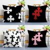 Fashion Hearts Art Pillow Case Square Double‑Sided Print Cushion Case For Sofa Home Bedchamber Decor Gift
