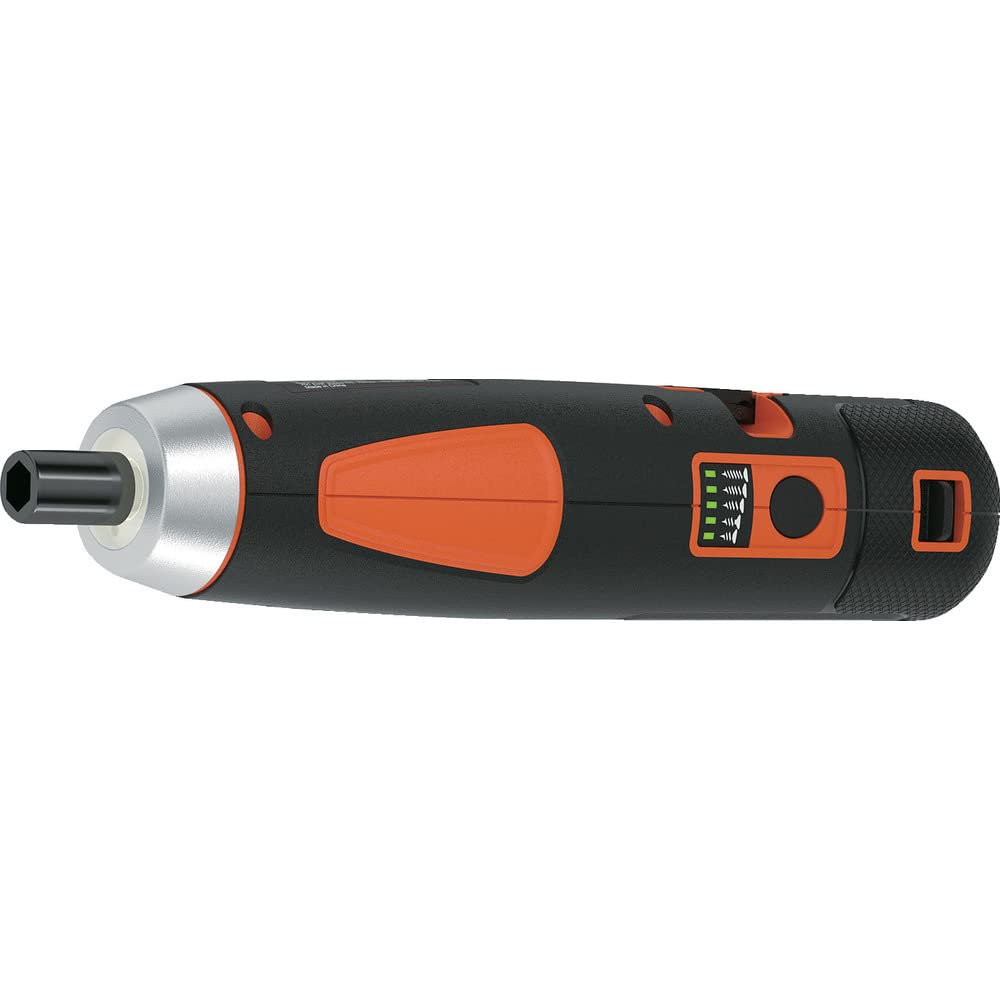 Cordless Push DIY Power Fastening LED 26 Carrying Case BD40K27 BLACK+DECKER Screwdriver, Tool, Tool, 5-Level Adjustment, Compact, Light, 3.6V, Bits,