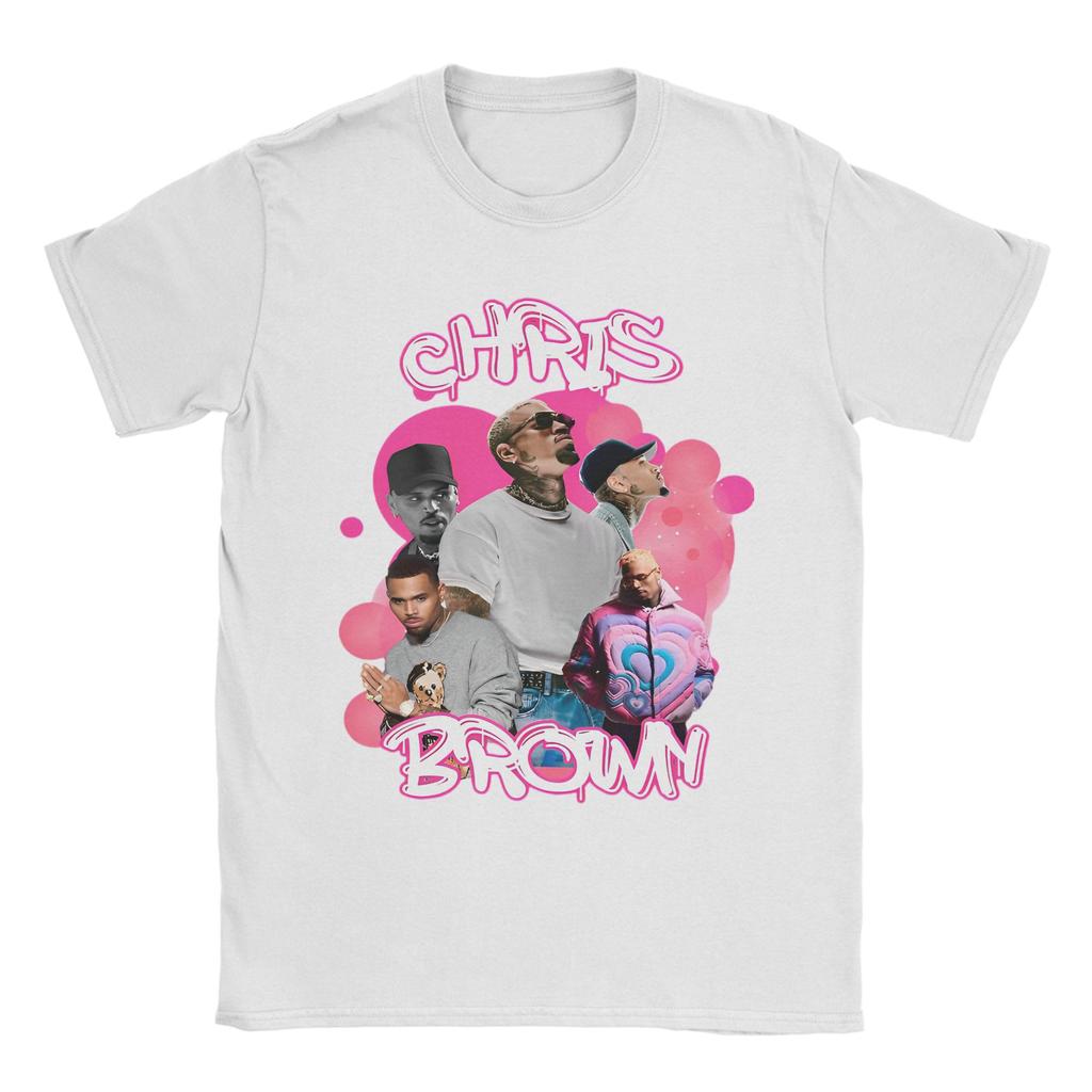 Rapper Chris Brown Breezy Bowl XX Tour Pánská trička Čistá bavlna Novinka Tričko O-výstřih Trička Krátký rukáv Oblečení Nadměrná velikost