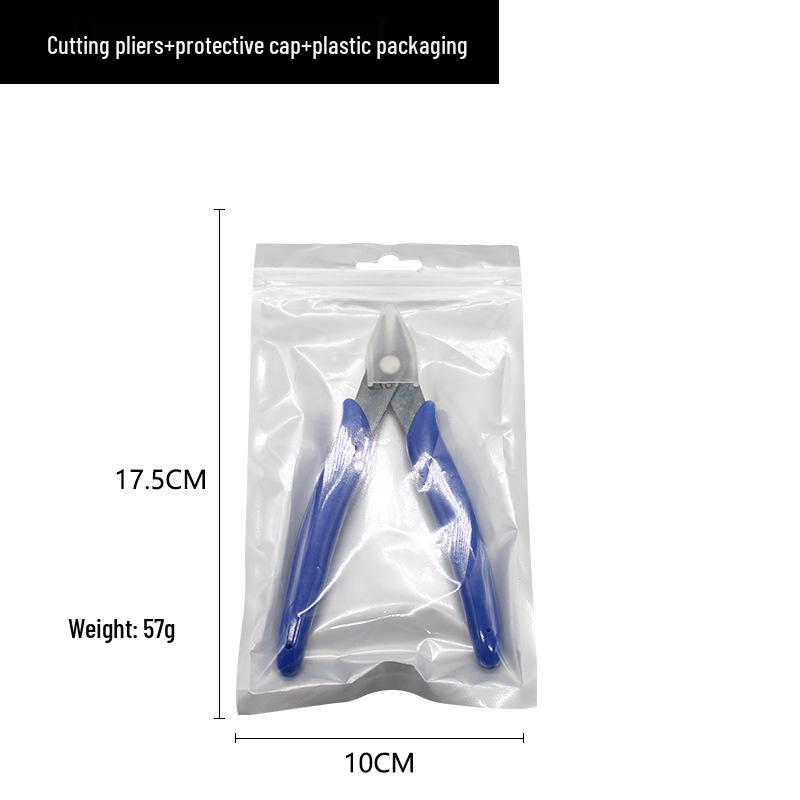 Blue 170 Electronic Nippers - Industrial Sprue Plastic Diagonal Pliers for Model Trimming & Cutting.