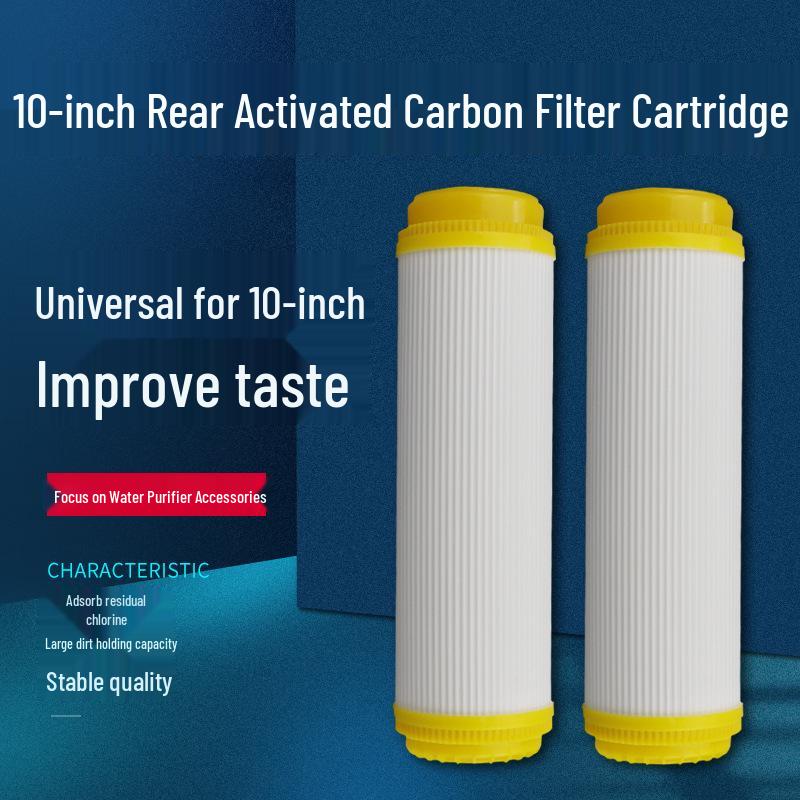 10-inch T33 Activated Carbon Water Purifier Post-Filter Cartridge - UDF Granular Carbon Replacement Accessory