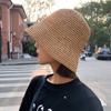 New Straw Bucket Hat Women's Summer Sunscreen Sunshade Big Edge Versatile Folding Sun Hat Fashionable Washbasin Hat