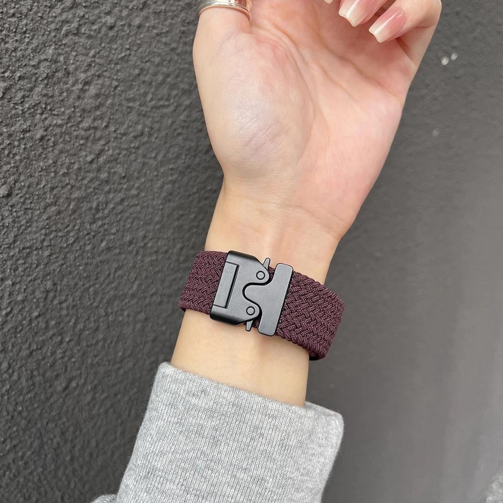 Nylonarmband für Samsung Galaxy Fit 3 Armband Verstellbares geflochtenes Solo-Loop Ersatzarmband für Samsung Fit 3 Uhrenarmband