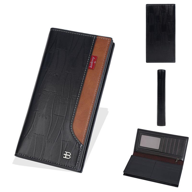 

Baellerry RFID Anti Theft Protection Long Wallets for Men Vintage Card Holder Business Fashion Purse Cash Bags 19*9.5*2cm