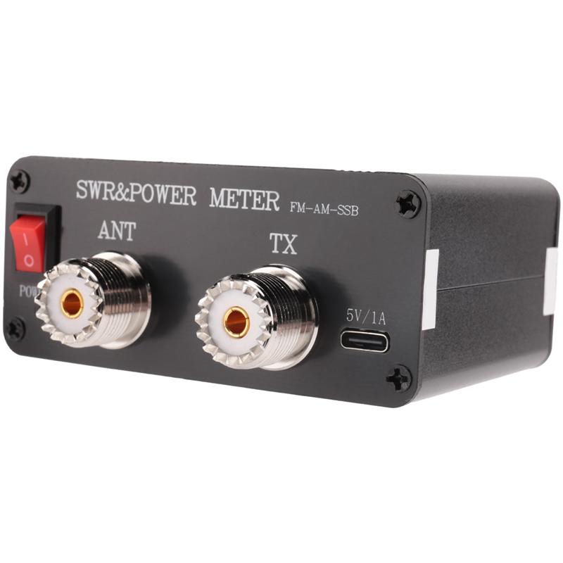 AD23-CQV-SWR120 120W Digital Power Standing Wave Meter 240 X 240 Full Color HD Display SWR Meter SWR Meter