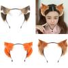 Halloween Wolf Ear Headbands Nonslip Design Cosplay Accessory Lightweight Daily Wear Fashion Hair Decoration