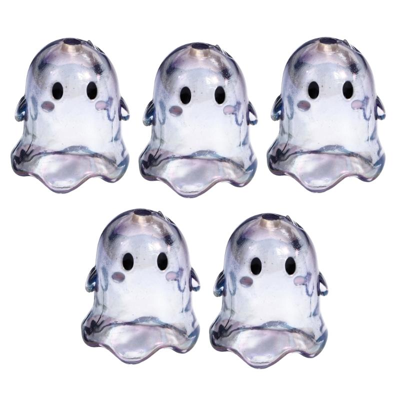 5 Pack Acrylic Specter Shape Beads Clear Handmade Beads Bracelet Craft Finding for Jewelry Making Crafting and Decorations
