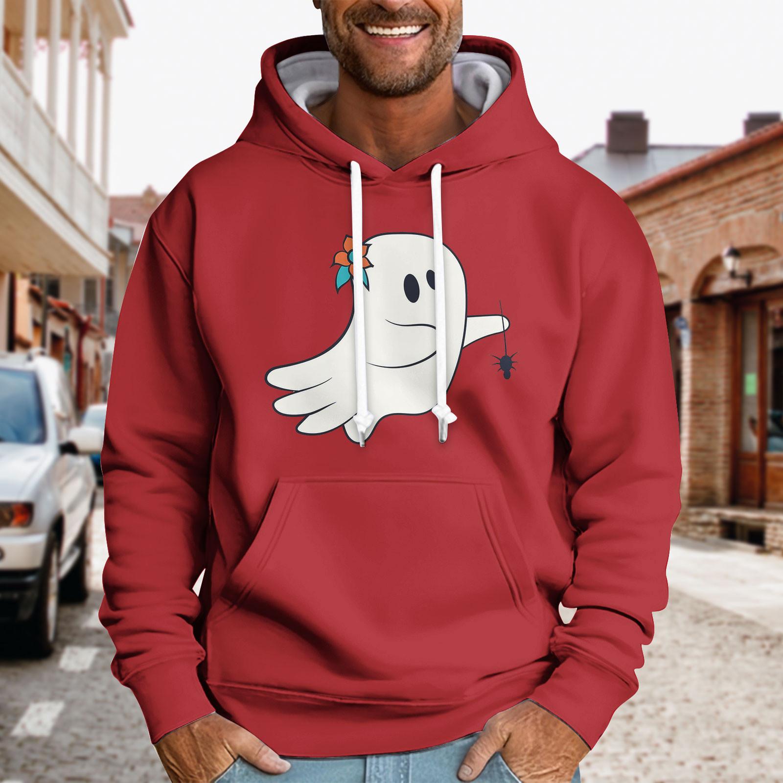 

Спортивный костюм с капюшоном, унисекс, одежда для бега, пуловер с длинными рукавами, толстовка с капюшоном XXXXL красный