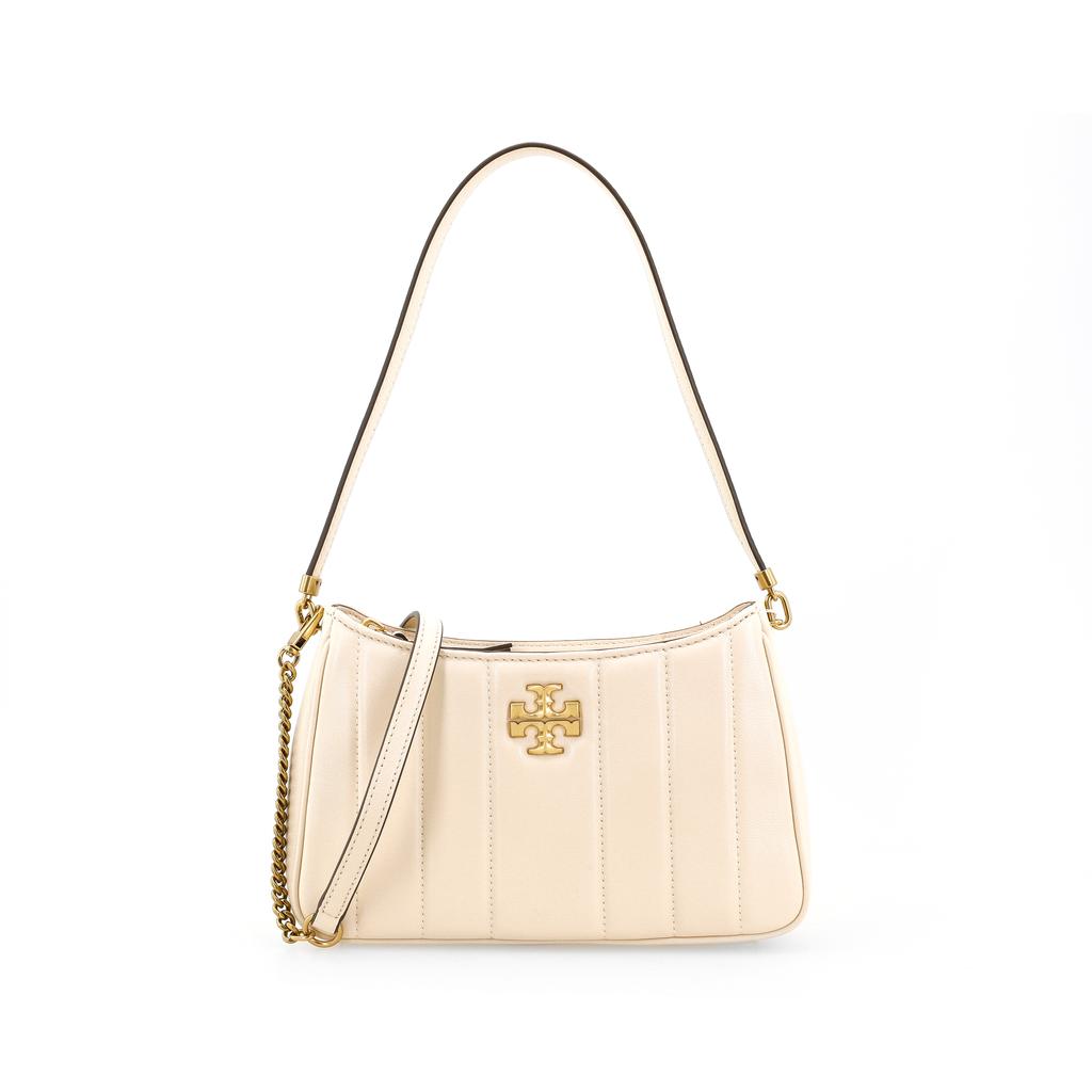 Tory Burch Spring Summer 2022 Zipper Closure Quilted Lambskin Underarm Mini Tote Shoulder Bag Women Bags Cheese-White 87178-136