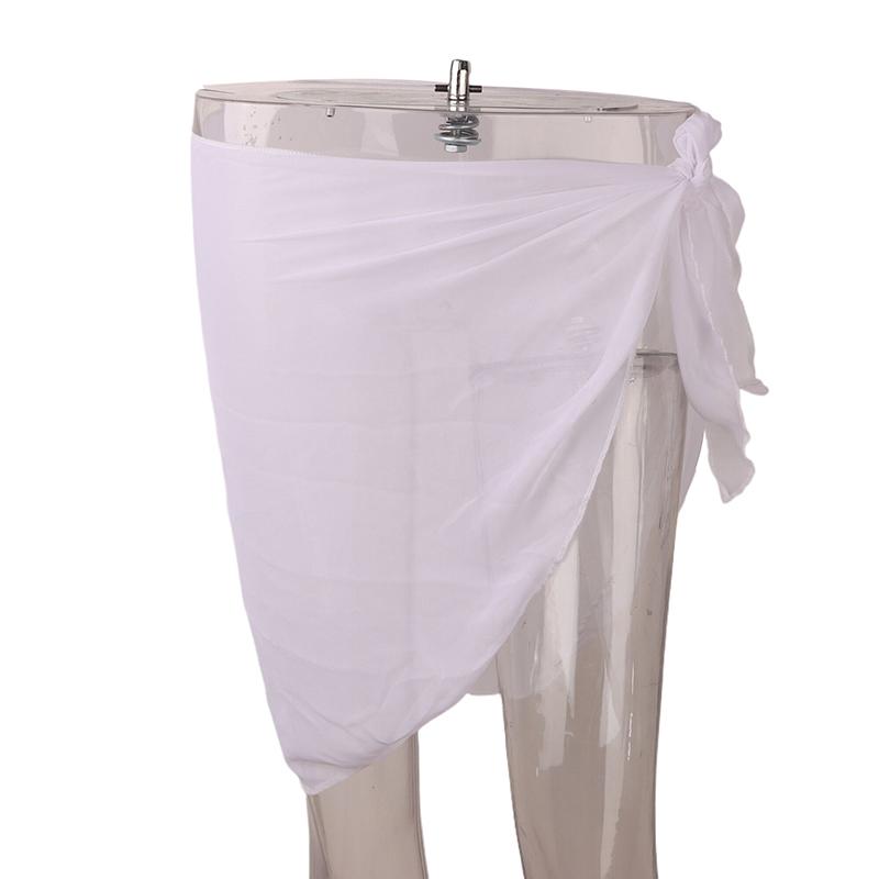 Women Chiffon Short Sarongs Cover Ups Skirt Without Bikini Beach Swimsuit Bathing Suit Wrap Skirt For Swimwear Summer Cover Ups