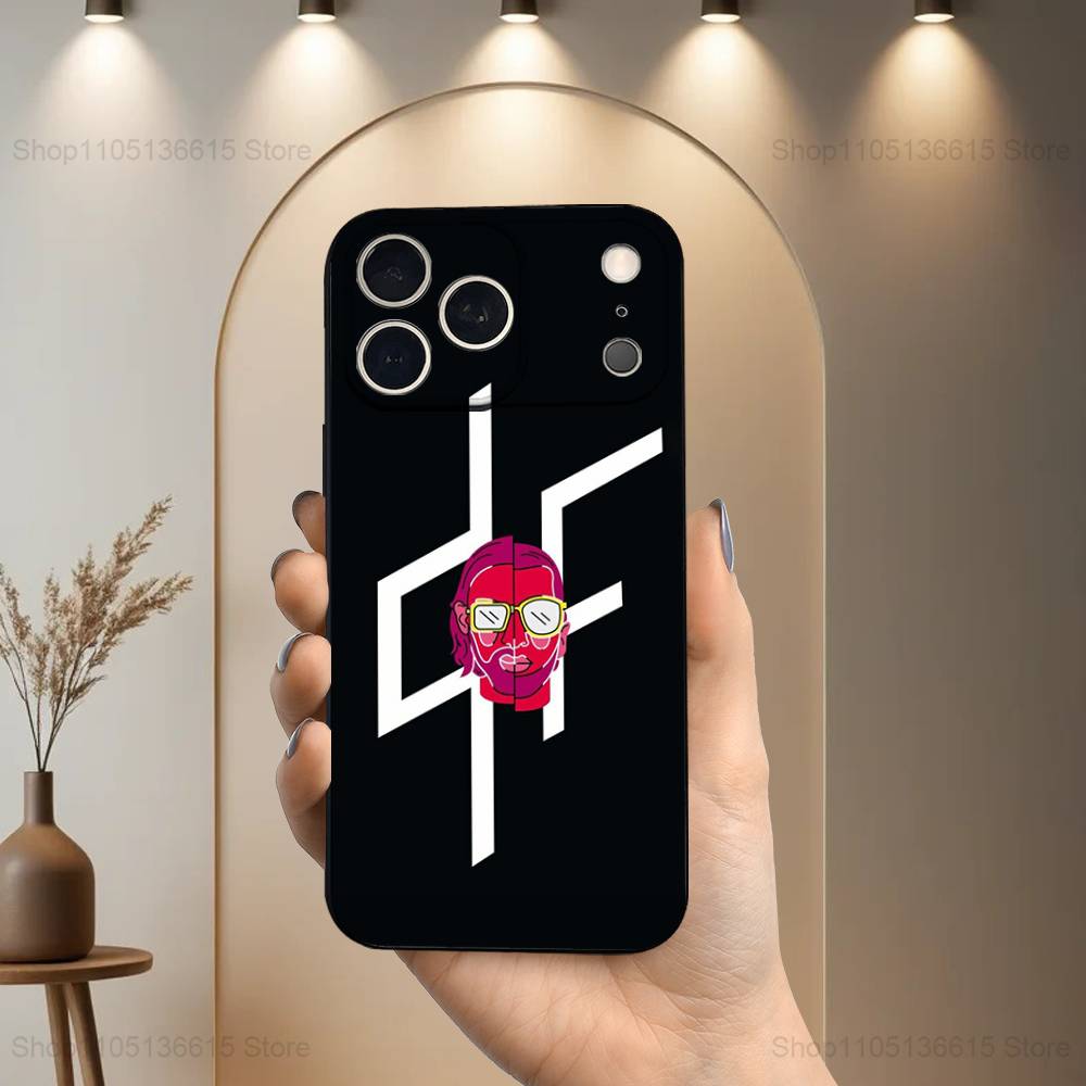 

Rapper P-PNL Q-QLF Cool Case For iPhone 17,16,15,14,13,12,11 Air,Plus,Pro Max,XS,X,XR,SE,Mini,8,7,Soft Silicone Black Cover iPhone17