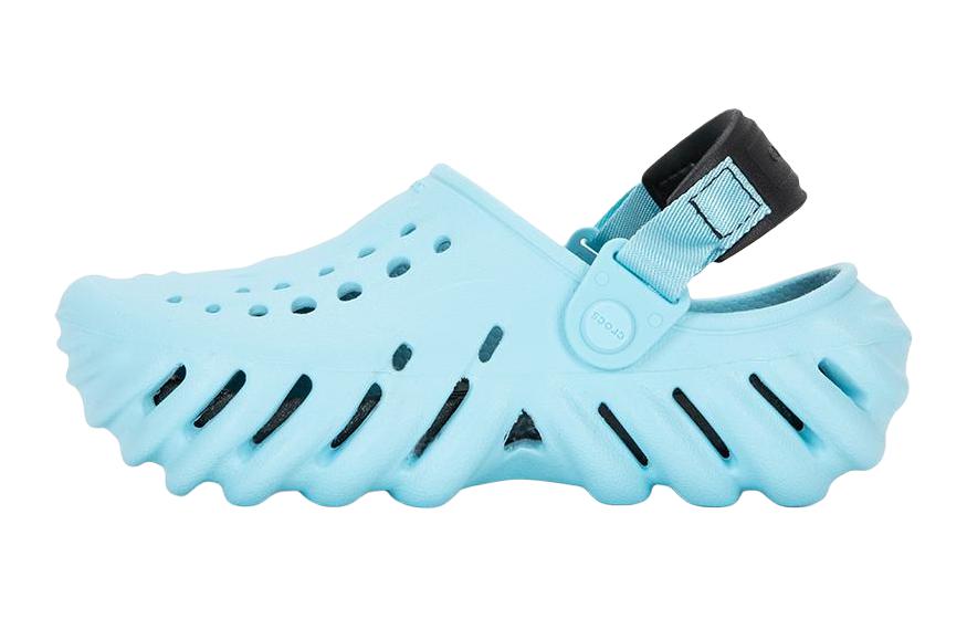 Crocs Echo Clog K Slip Resistant Anti Kick Children s Sandals Blue Kids  208190-411 32-33