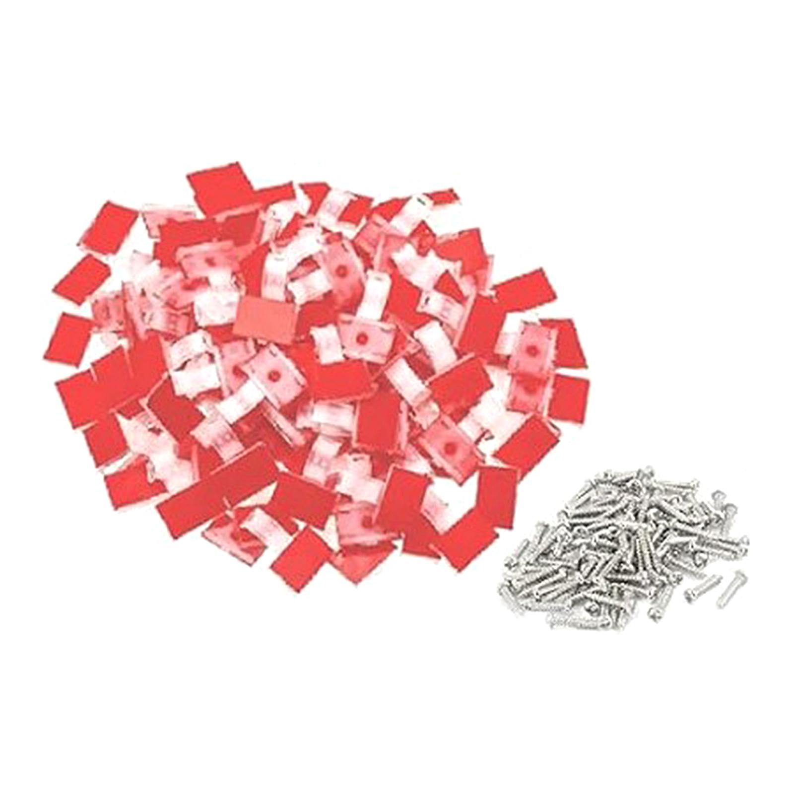 

100Pcs LED Strip Light Mounting Brackets Fixing Clip Self-adhesive Wire Bundle Holder Mount Clip for Indoor Light Strip