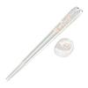 Komori Resin "Crayon Shin-chan" Himawari Diamond Cut Chopsticks & Chopstick Rest Set, 18cm, Clear, Non-slip, Made In Japan