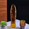1 Conjunto Peixe Koi Formato Vidro Pesado Copo 4 Copos de Vidro Conjunto Cinza Âmbar Azul Marinho Cachorro da Sorte Vidro Conjunto Louça Jantar Restaurante Copo