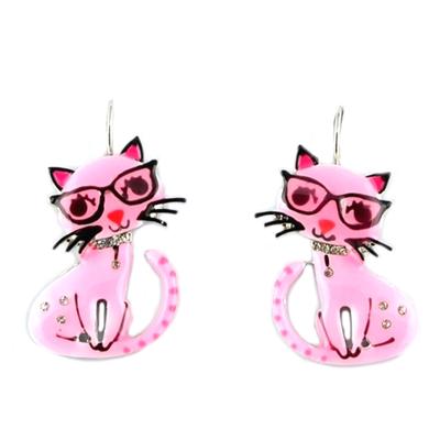 [Q1287] - Designer Sleepers 'Lilipoupettes' (cat) Pink - 30x25 Mm