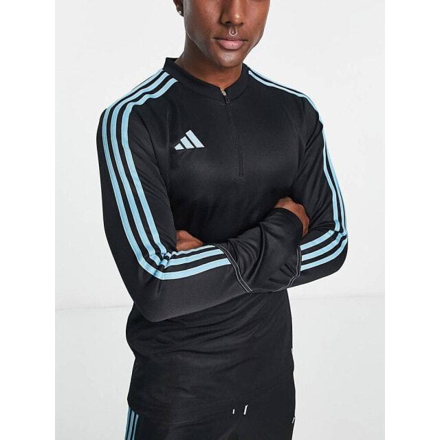 

Черно-синяя толстовка на молнии adidas Football Tiro 23 1/4 на молнии