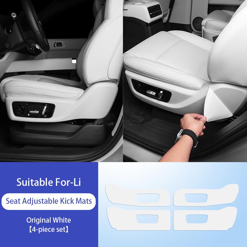 For Li Lixiang L7 L8 L9 Car Seat Adjustment Protective Sticker Ideal Leather Car Seat Adjustment Anti Kick Pads On Both Sides