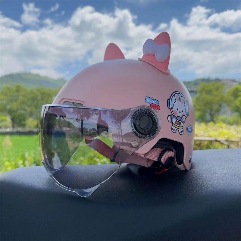 Children's Helmet Electric Car Summer Motorcycle Boy and Girl Half Helmet Electric Car Four Season Universal Safety Helmet