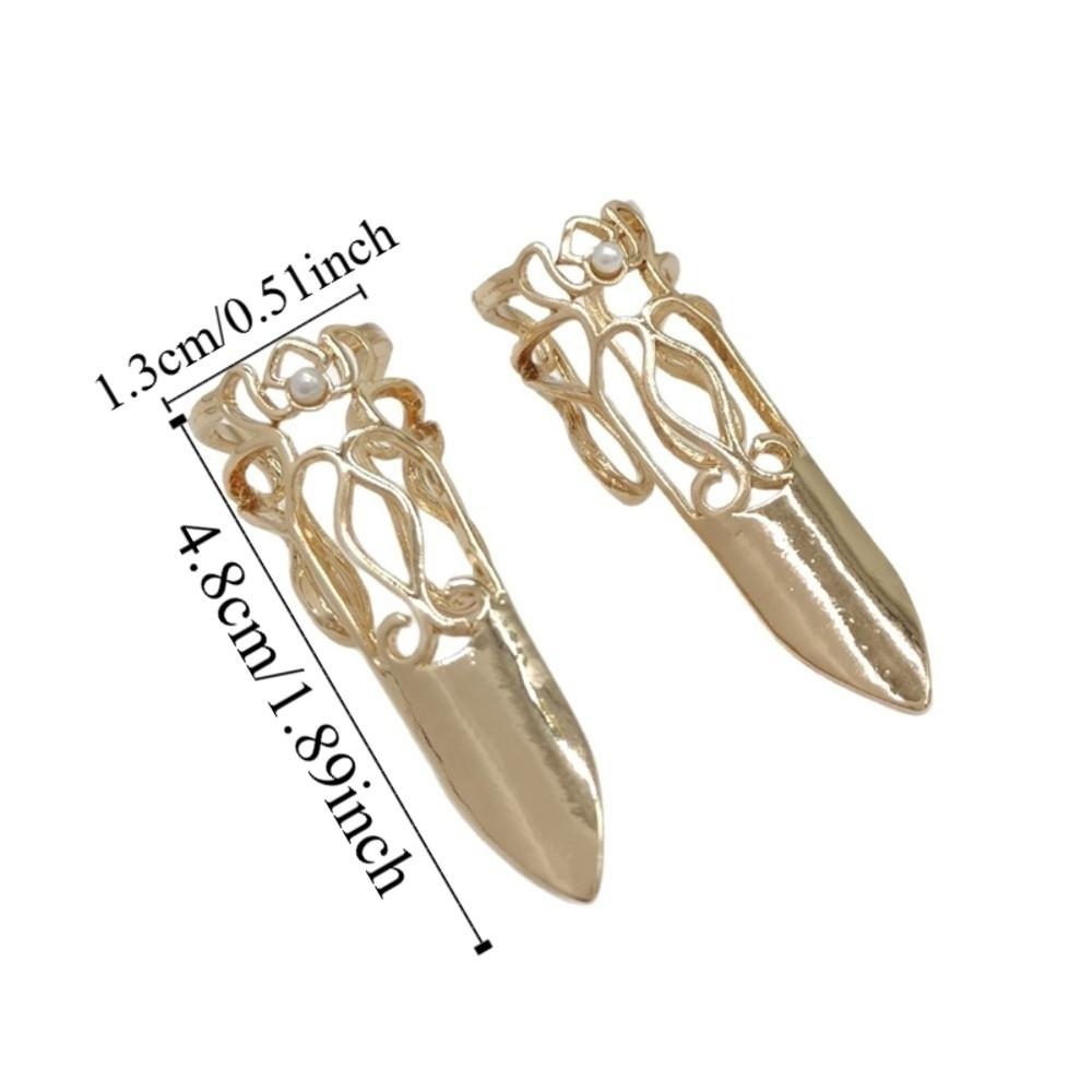 5/10pcs Adjustable Nail Accessories Zinc Zinc Alloy Styling Armor Set Fashion Nail Rings  Hanfu Costume