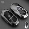 Premium Zinc Alloy Key Cover Case for Mercedes-Benz CLS260/GLS450/CLE300/AMG G63/C-Class/E-Class/A - Protective Key Fob Shell