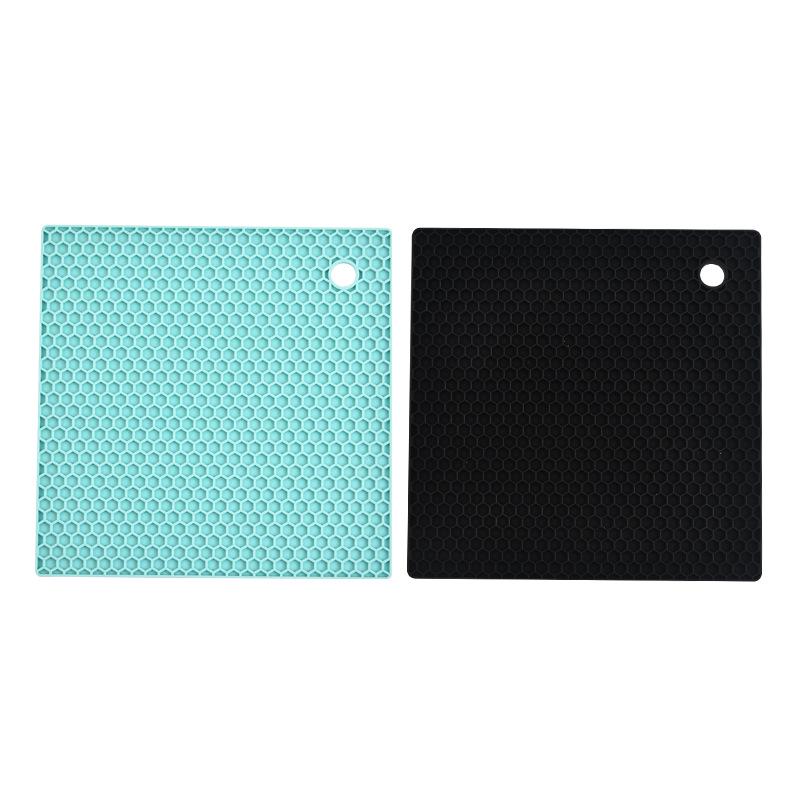 Sottobicchiere Quadrato Antiscivolo in Silicone: Sottopentola e Sottobicchiere Ispessiti Resistenti al Calore per Tavola da Pranzo.