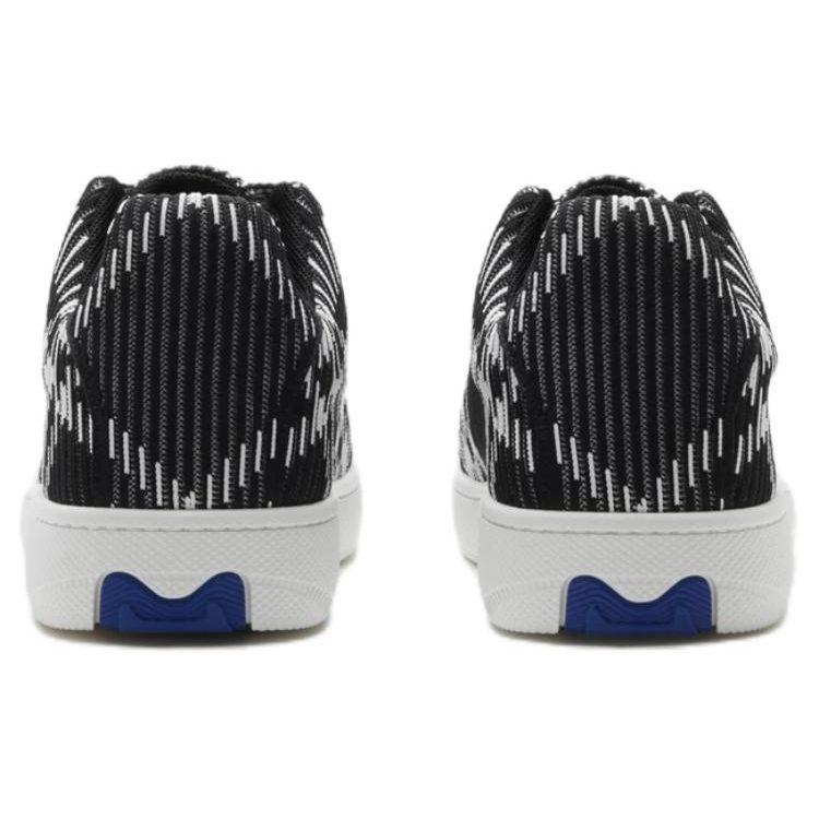 Burberry Check Knit Box Sneaker Black White 80834771