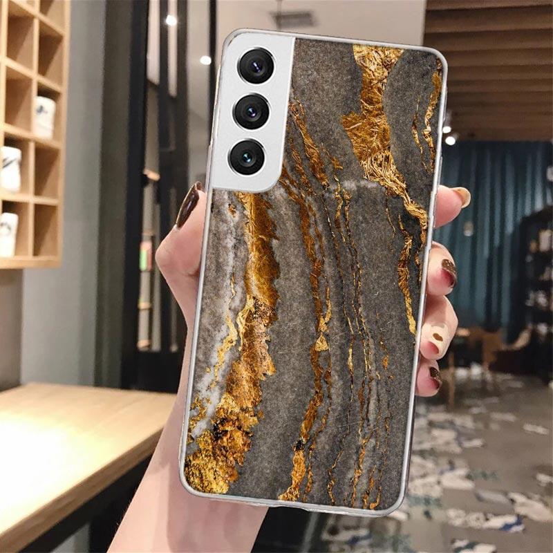 

Fashion Gold Pink Geometric Marble Soft Phone Case For Samsung Galaxy M12 M21 M30S M31 M32 Note 20 Ultra 10 Lite 9 8 J4 J6 Plus Galaxy S10 Lite 2020