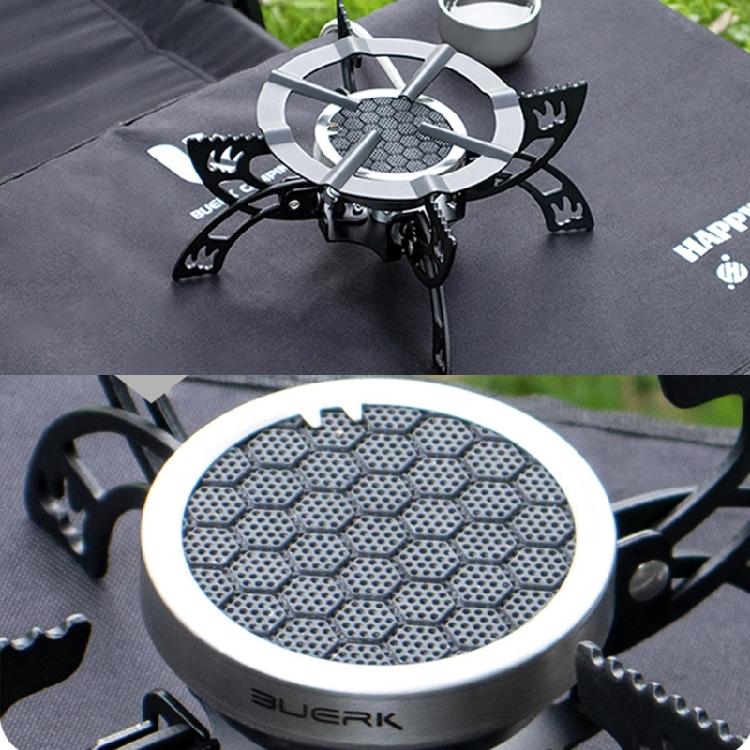 Foldable Camping Cooker  Burners Wind Resistant Flame 4 Leg Stability Compacts Portable Design for Outdoor Cooking