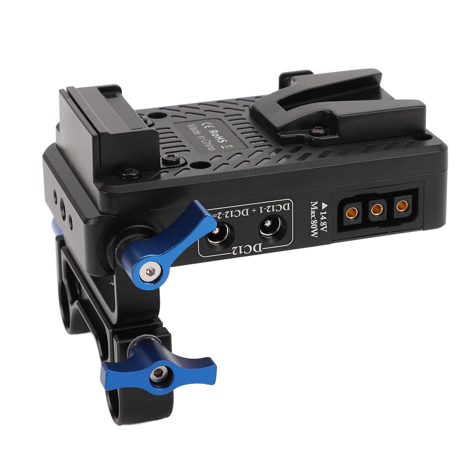 

V-образная пластина для крепления батареи 7 выходов V-образная пластина для крепления батареи адаптер для цифровой зеркальной камеры BMPCC 4K 6K камкордер