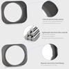 Haoge Metal Square Bayonet Lens Hood for Sony FE 40mm F2.5 G, FE 50mm F2.5 G, FE 24mm F2.8 G, RX1RIII M3, RX1R, RX1RII, R3, RX1M2 Lens Hood with Metal