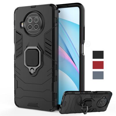 Capa protetora de silicone para Xiaomi Mi 10i 5G, à prova de choque, com anel magnético e suporte, capa traseira de celular para Xiaomi Mi 10i 10T Lite