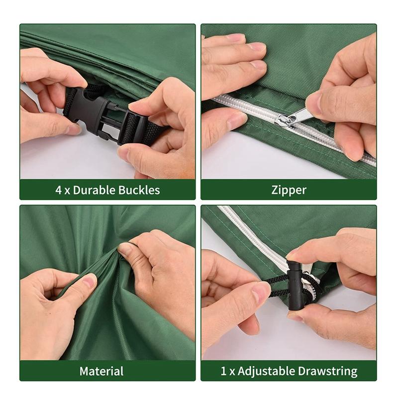 AB34-1000L Waterproof Dustproof Tank Cover Rainwater Tank Oxford Cloth UV Protection Cover Garden Water Tank Cover