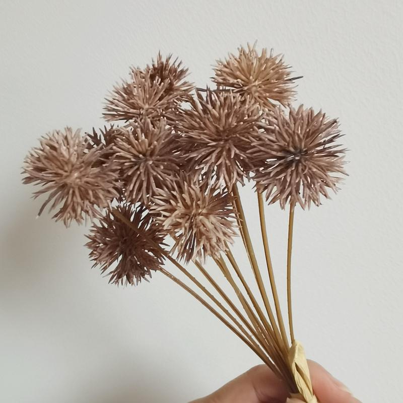 Wabi-Sabi Retro Floral Arrangement with Eucalyptus & Reed Grass for Home Decor & Photography
