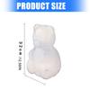 Transparent ABS Candy Bear Jar With Lid For Food Storage And Home Decoration Gummy Storage Container