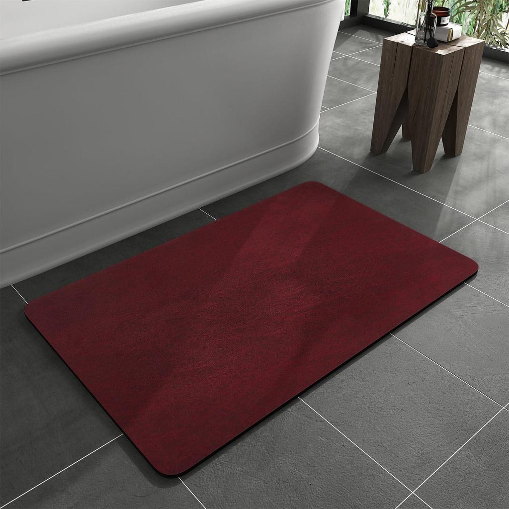 Quick-Dry Anti-Slip Diatom Mud Bathroom Floor Mat - Water Absorbent, Easy to Clean, Decorative Door Mat.