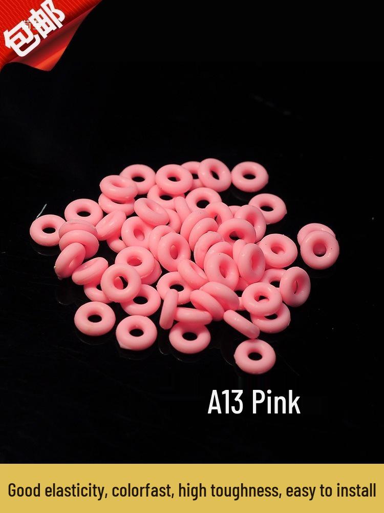 50-Piece Jade Silicone Spacer Rings for Bracelets, Chains, and Necklaces