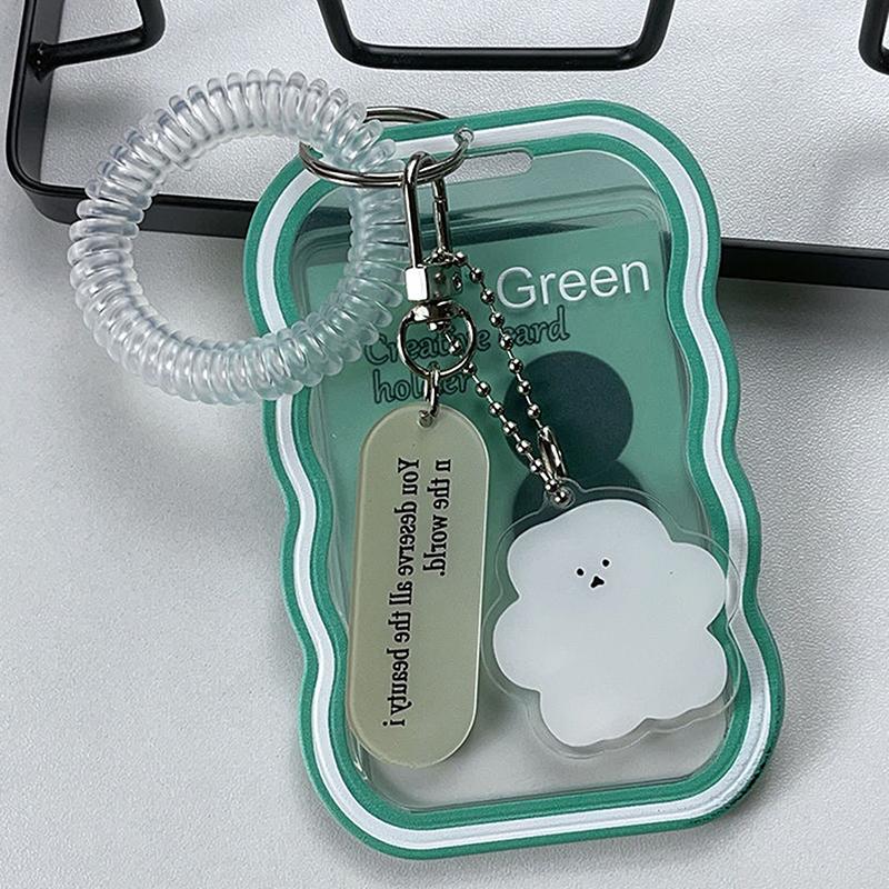 

Держатель для карт Ins Style, прозрачный держатель для карт, брелок с эластичной веревкой