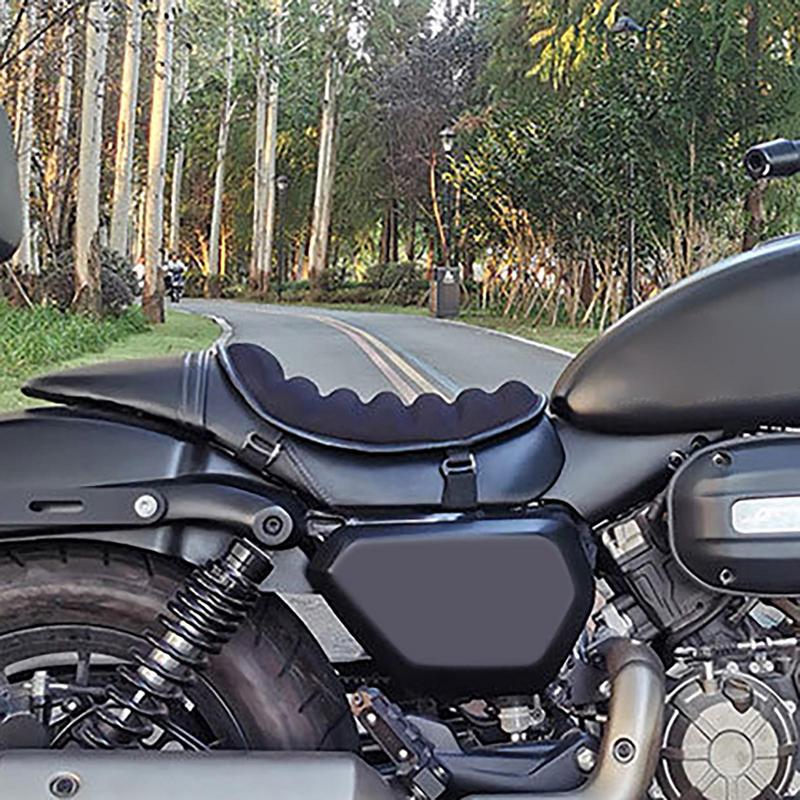Motorcycle Seat Cushion Motorcycle Passenger Seat Wavy Shape Breathable Shock-Absorbing Motorcycle Cushion For Multiple Motor