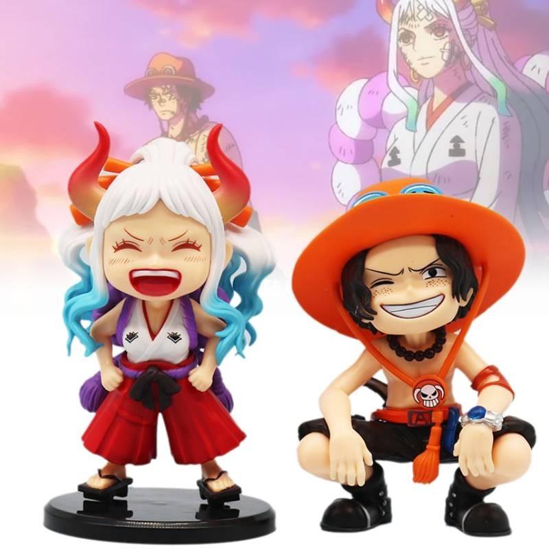 Charming Pvc One Piece Figurines Of Laughing Ace And Yamato Perfect For Collectors