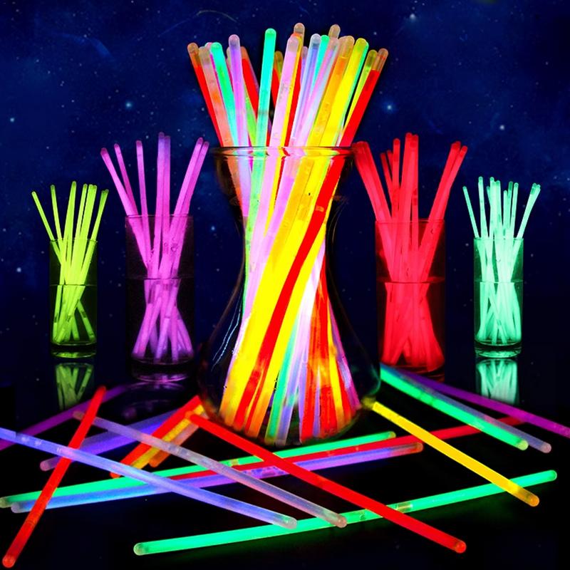 Glowing Sticks Bulk Party Pack Colorful Light Sticks Party Favors Creative Glowing In The Dark Sticks Costume For Parties
