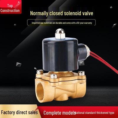 Top Jian AC220V Solenoid Valve, 1-Inch/4-Point Water & Air Control, 24V Electronic Switch