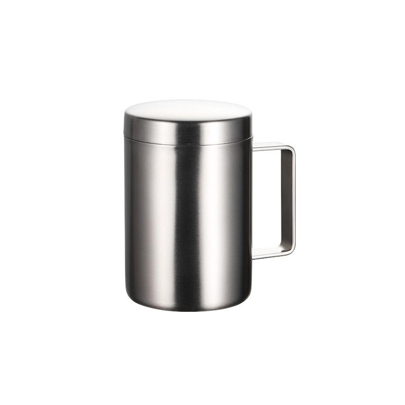 316 stainless steel sanded mug multi-specification covered thermal insulation cup office gift mug