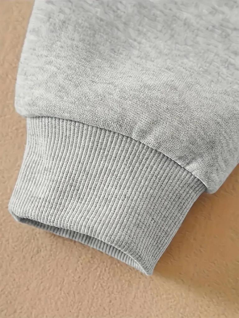 Koyu Gül Rengi Çocuk Kapüşonlu Sweatshirt Gotik Harf Sırt ve Göğüs Çiçek Baskılı Sonbahar Kış Polar Sıcak Çocuk Günlük Kapüşonlu Sweatshirt