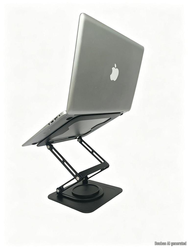 Adjustable Dual Foldable Laptop and Tablet Cooling Stand with 360° Rotation