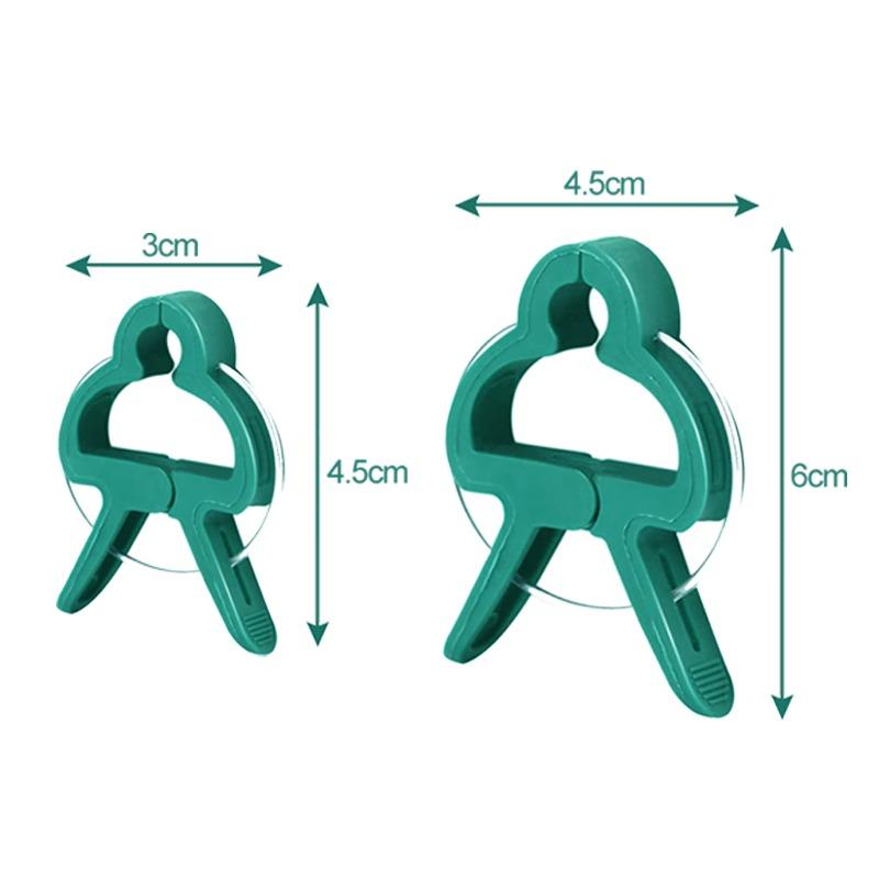 20pcs Plant Fixed Clips Reusable Garden Greenhouse Bracket Garden Plants Vine Climbing Clamp Flower Tomato Support Fastener