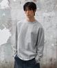 AGOD Side Button Henley Neck Long Sleeve [Gray]